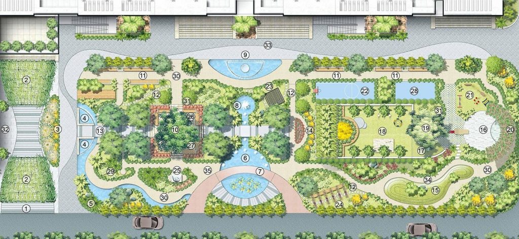 mặt bằng tiện ích ecolife tây hồ