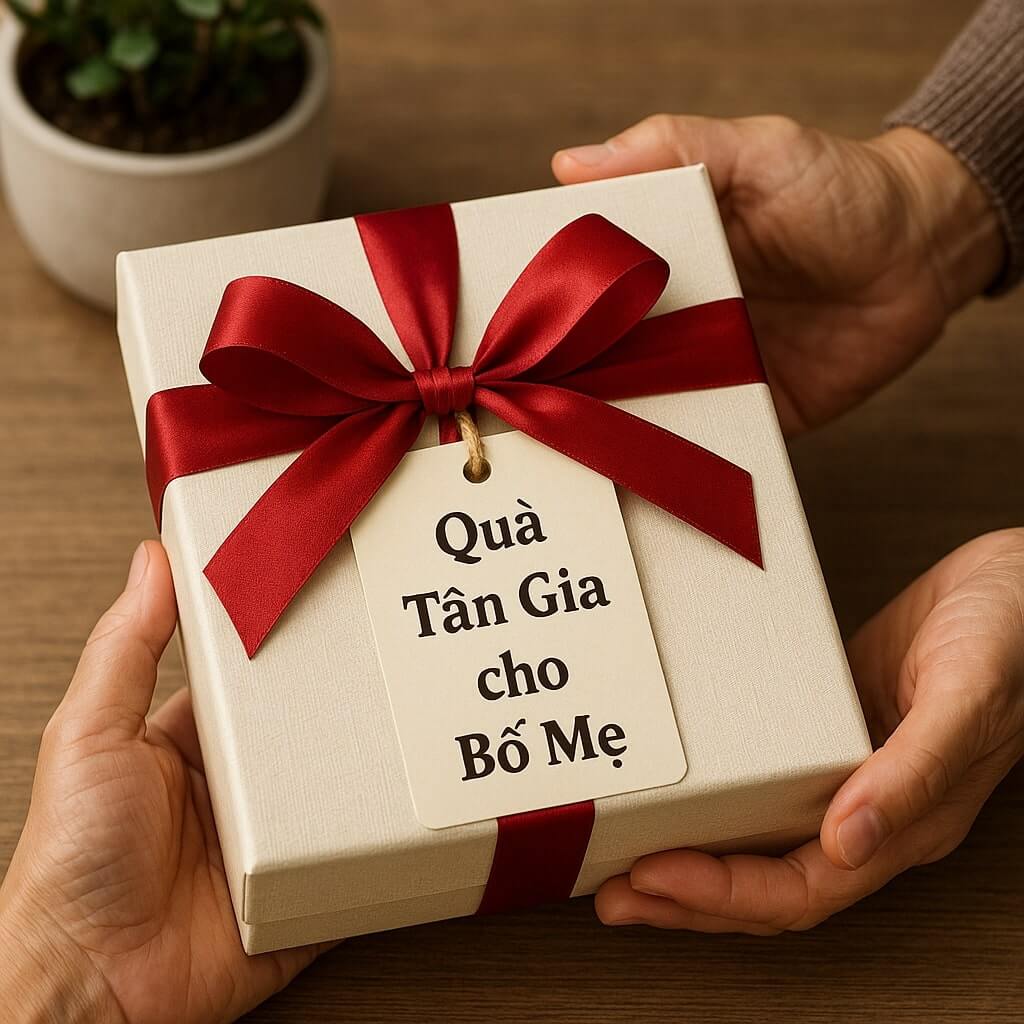 quà tân gia cho bố mẹ