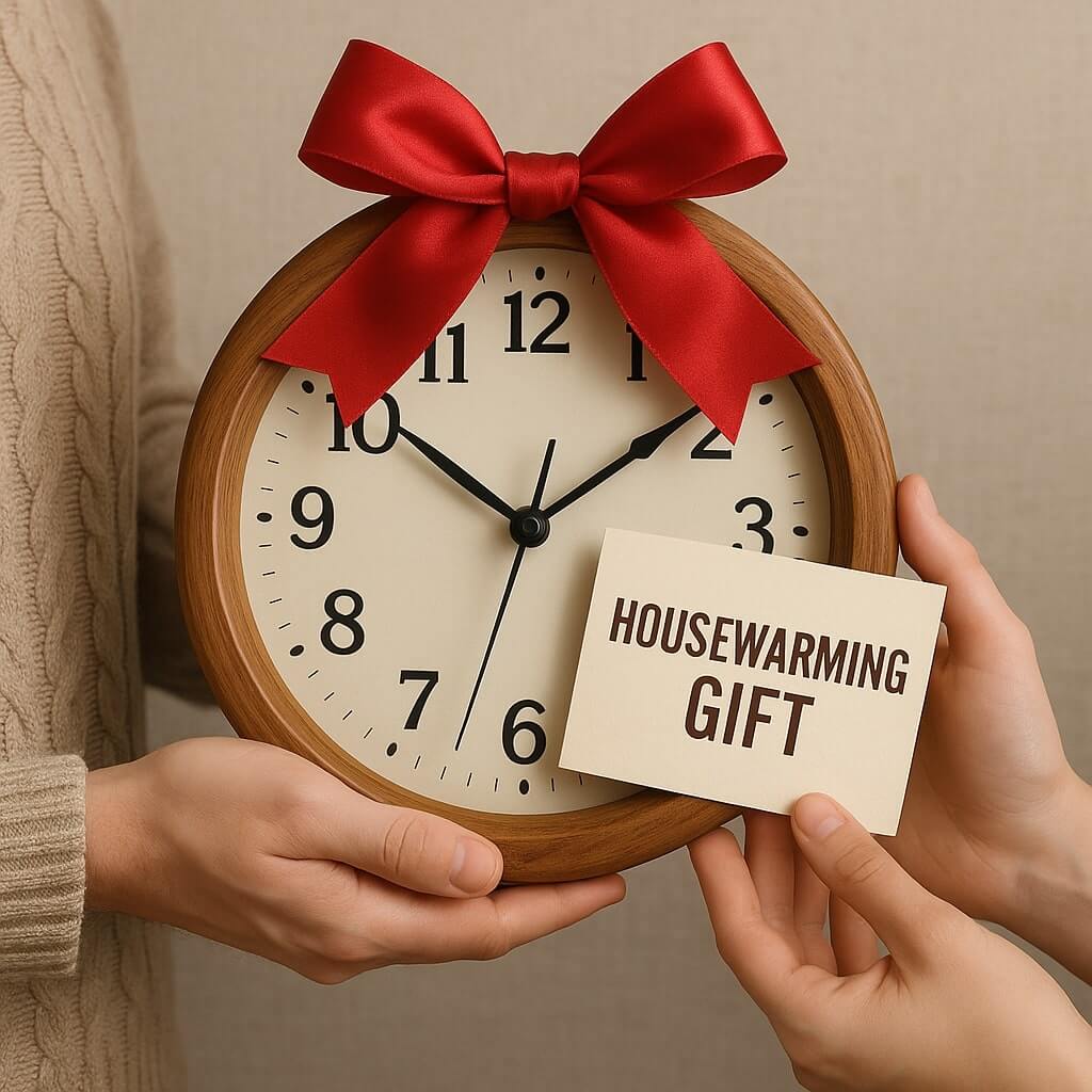 quà tân gia đồng hồ treo tường